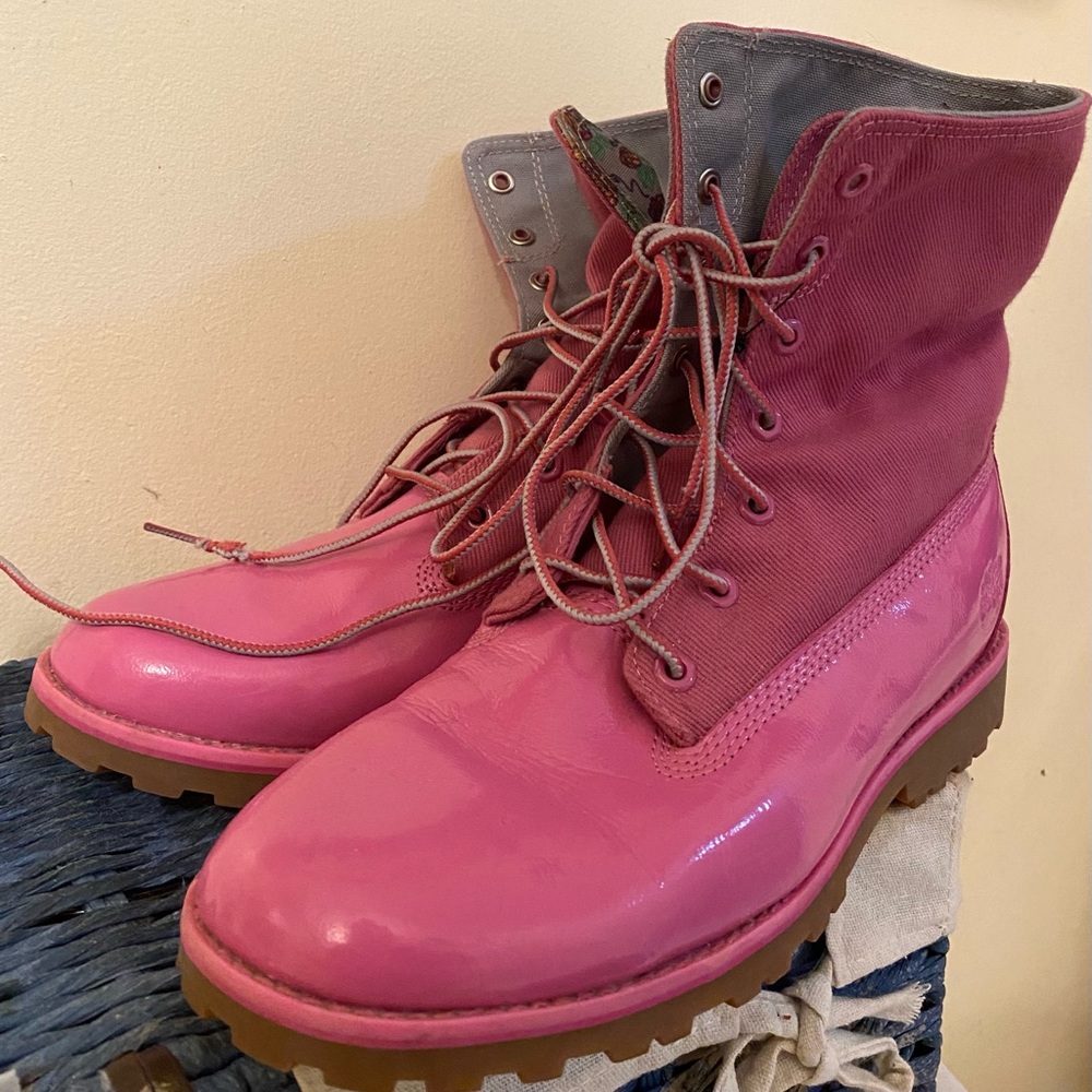 Hot Pink Timberland Boots